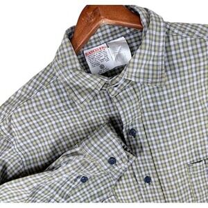 RASCO FR 2XL Long Green Plaid Flame Resistant WorkShirt Mens Protective Clothing